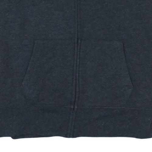 GAP Women's Black Full Zip Hoodie L Cotton Blend Casual