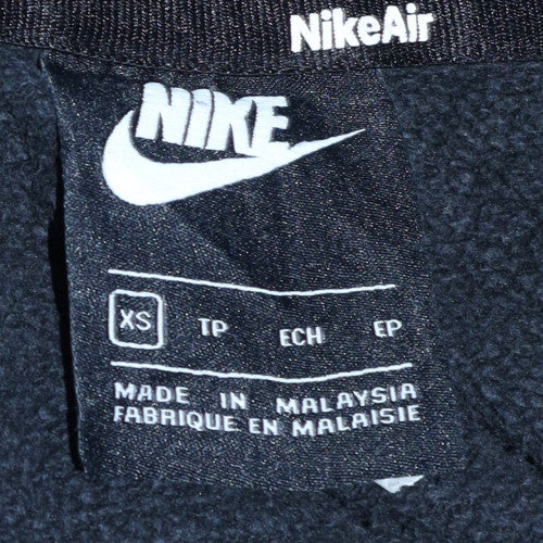 Nike Air Men's Green Full Zip Hoodie XS Logo Fleece Sweatshirt