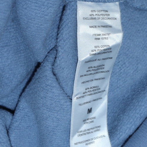 Champion Men Blue Pullover Hoodie M Regular Fleece Sportswear