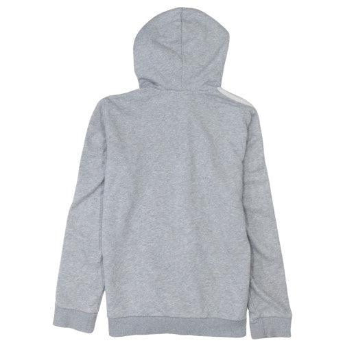 Adidas Womens Grey Full Zip Hoodie Small S 8-10 Cotton Blend Sportswear