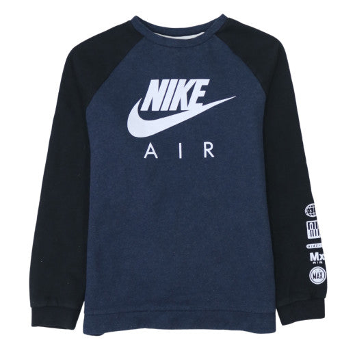 Nike Boys Blue Pullover Sweatshirt 13-15 Years Regular Fit Fleece