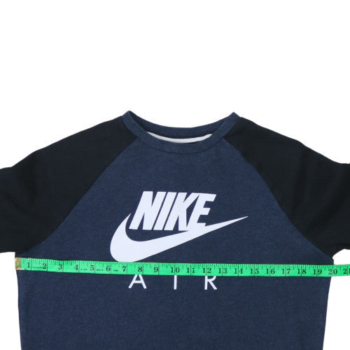 Nike Boys Blue Pullover Sweatshirt 13-15 Years Regular Fit Fleece