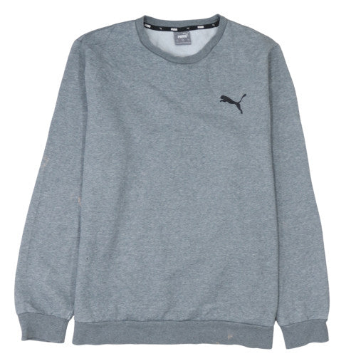 Puma Men's Grey XL Crew Neck Fleece Pullover Sweatshirt