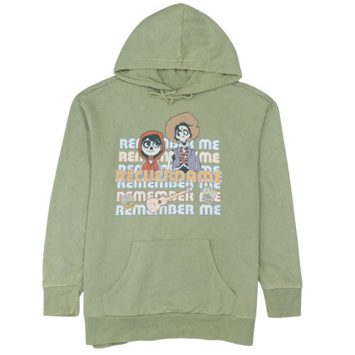 Disney Women’s Green Hoodie Pullover Medium Coco Remember Me