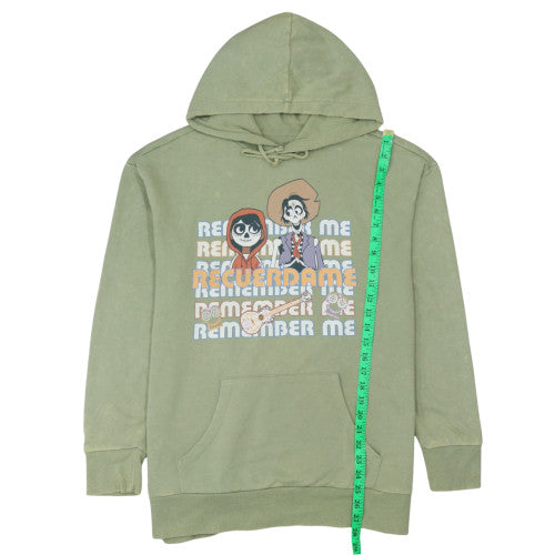 Disney Women’s Green Hoodie Pullover Medium Coco Remember Me