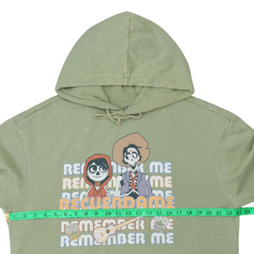 Disney Women’s Green Hoodie Pullover Medium Coco Remember Me