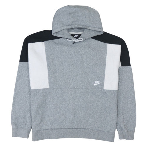 Nike Womens Grey Colourblock Pullover Hoodie XL