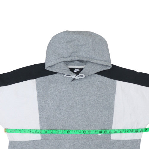 Nike Womens Grey Colourblock Pullover Hoodie XL