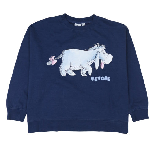 Disney Women’s Navy Eeyore Sweatshirt 2XL Pullover Cotton Blend