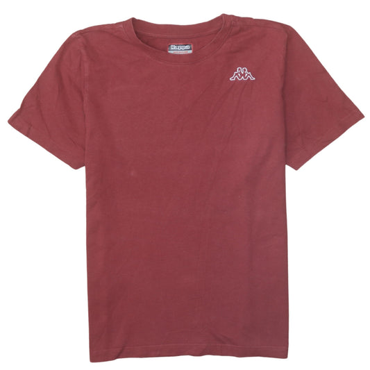 Kappa Men's Red Cotton Crew Neck Short Sleeve T-Shirt Medium