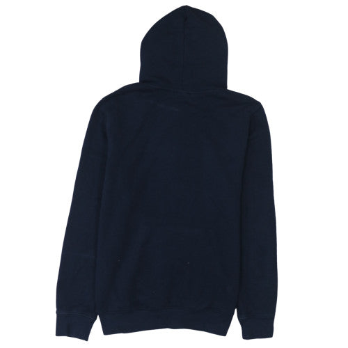 Champion Men's Navy Blue Small Pullover Hoodie with Logo Print
