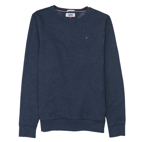 Tommy Jeans Men’s Blue Crew Neck Pullover Sweatshirt Size S