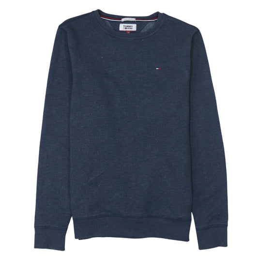 Tommy Jeans Men’s Blue Crew Neck Pullover Sweatshirt Size S
