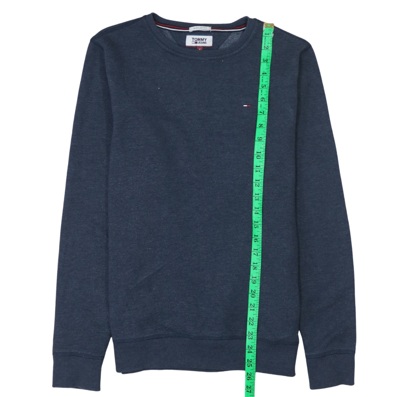 Tommy Jeans Men’s Blue Crew Neck Pullover Sweatshirt Size S