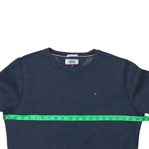 Tommy Jeans Men’s Blue Crew Neck Pullover Sweatshirt Size S