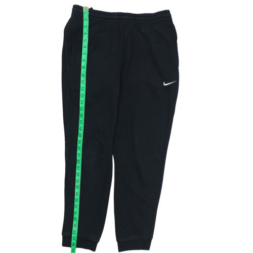 Nike Men's Black Jogger Trousers M Fleece Cotton Blend