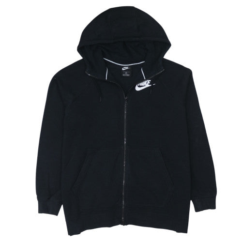 Nike Women's Black Full Zip Hoodie XL Cotton Blend Casual