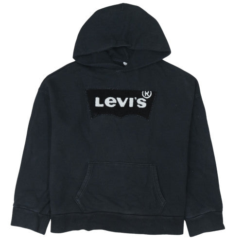 Levi's Men's Black Pullover Hoodie XS Logo Fleece Casual Sweatshirt
