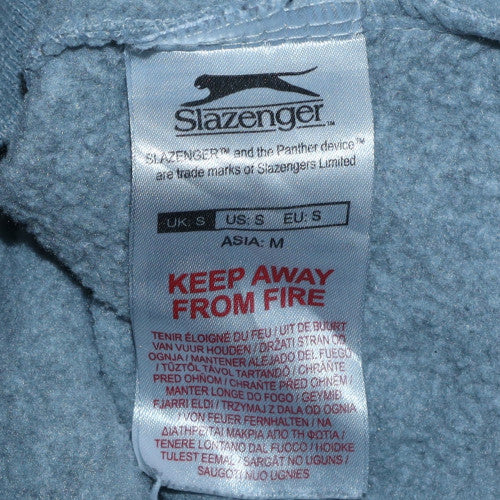 Slazenger Mens Grey 1/2 Zip Hooded Sweatshirt S