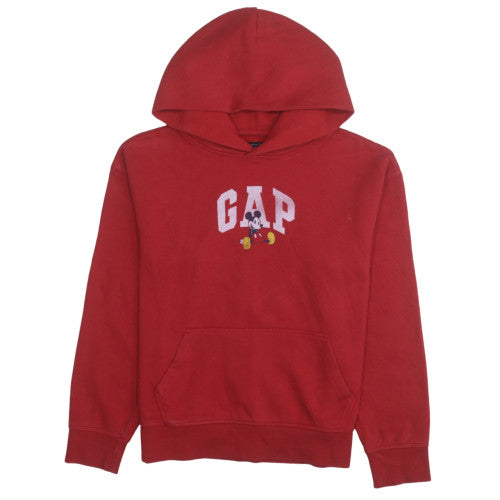 GAP Disney Red Hoodie Women Teens XXL Mickey Mouse Pullover Cotton Blend