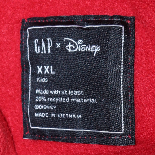 GAP Disney Red Hoodie Women Teens XXL Mickey Mouse Pullover Cotton Blend