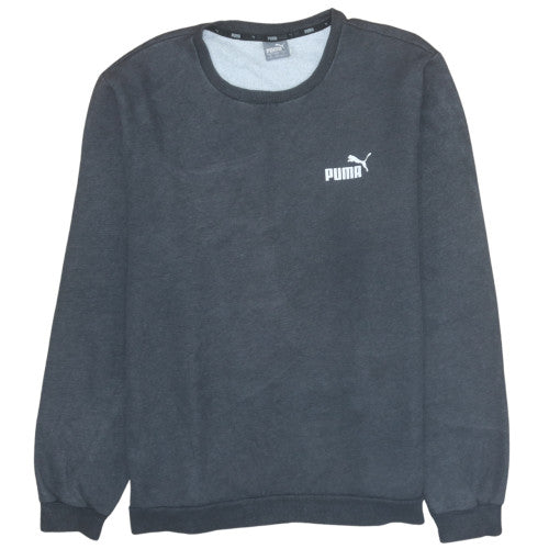 Puma Mens Black XL Pullover Crew Neck Fleece Sweatshirt