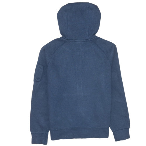 Nike Men's Blue Full Zip Fleece Hoodie in Size M