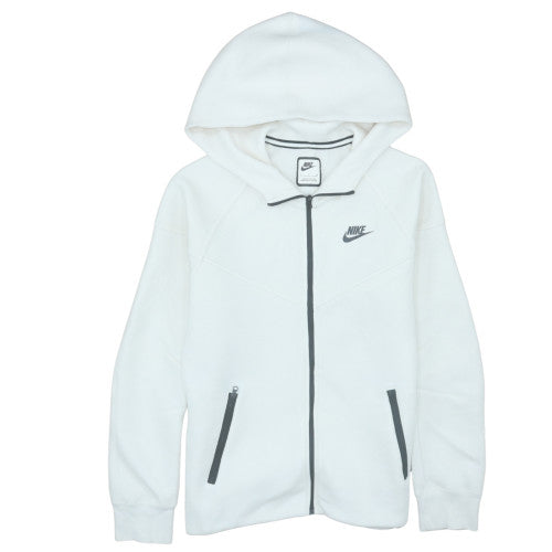 Nike Men's White Full Zip Hoodie Size S Regular Fit
