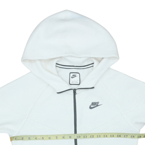 Nike Men's White Full Zip Hoodie Size S Regular Fit
