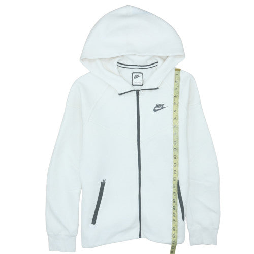 Nike Men's White Full Zip Hoodie Size S Regular Fit
