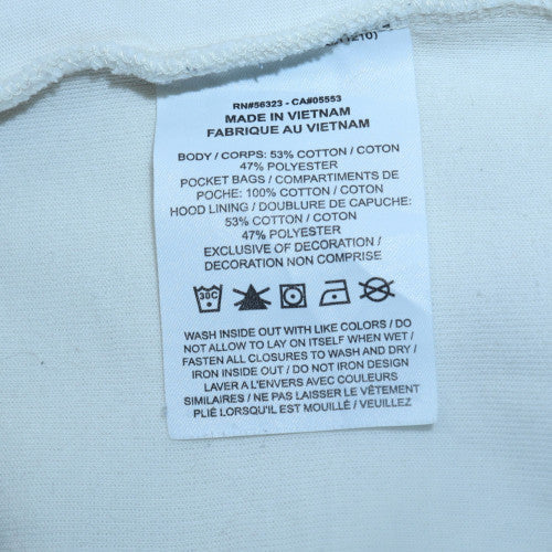 Nike Men's White Full Zip Hoodie Size S Regular Fit
