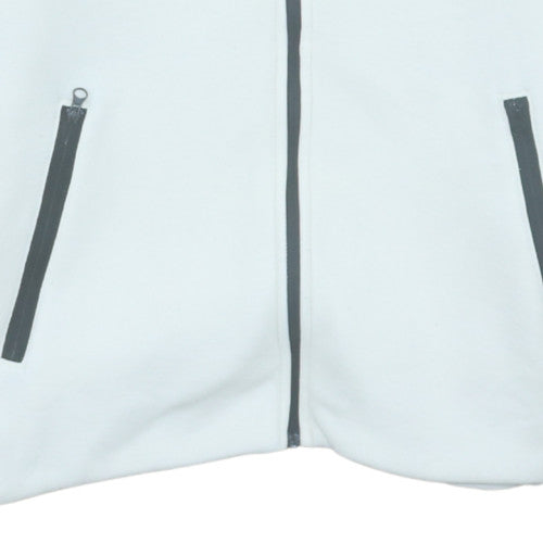 Nike Men's White Full Zip Hoodie Size S Regular Fit