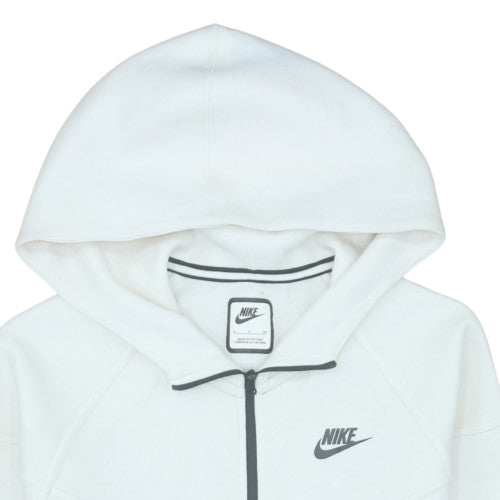 Nike Men's White Full Zip Hoodie Size S Regular Fit