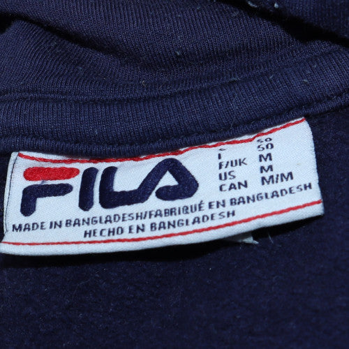 FILA Men’s Multicoloured Pullover Hoodie Medium Logo Hooded Sweatshirt