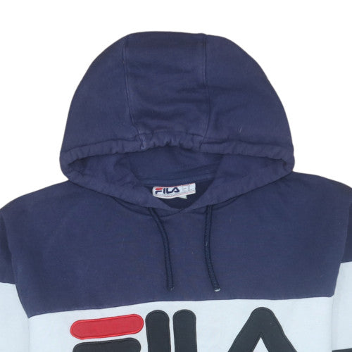 FILA Men’s Multicoloured Pullover Hoodie Medium Logo Hooded Sweatshirt