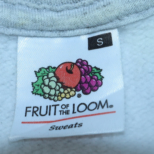 Fruit of the Loom Mens Grey Wolf Graphic Sweatshirt Size S Vintage