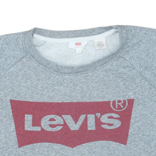 Levi's Men's Grey Logo Crew Neck Sweatshirt Size S