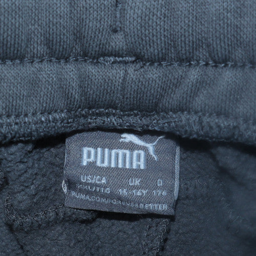 Puma Men's Grey Fleece Sweatpants L Regular Fit Elastic Waist Joggers