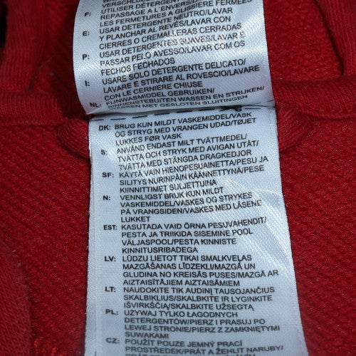 Adidas Women Red Full Zip Hoodie UK14 Hooded Sweatshirt Casual