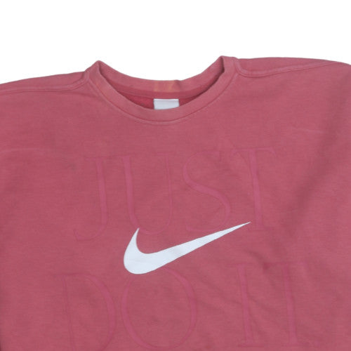 Nike Womens Pink Dri-Fit Crew Neck Pullover Sweatshirt Size M