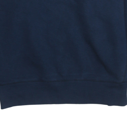 Nike Men Blue Crew Neck Fleece Sweatshirt M Regular Fit