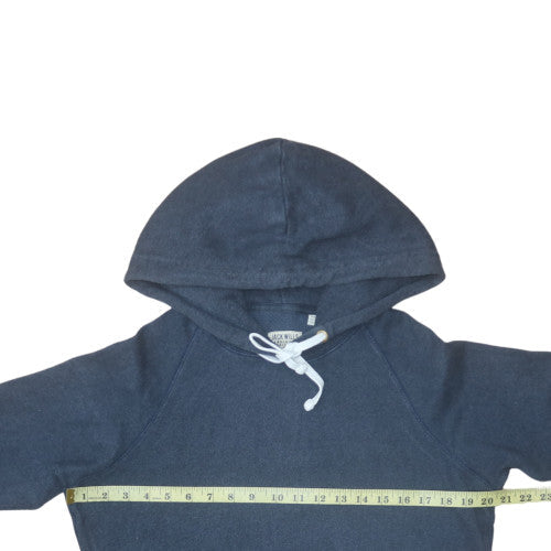 Jack Wills Womens Blue Pullover Hoodie UK 12 Cotton Blend Casual