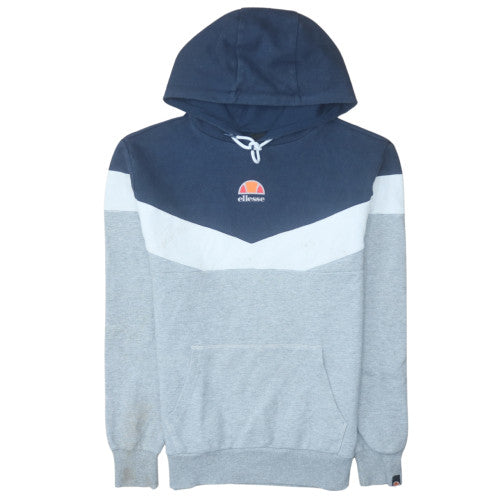 Ellesse Men's Blue & Grey Pullover Hoodie Size M Sports Graphic