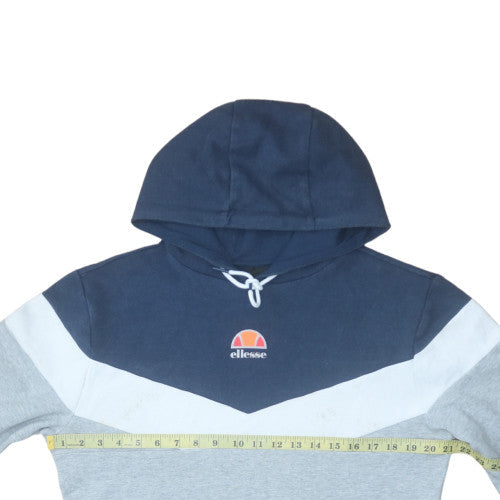 Ellesse Men's Blue & Grey Pullover Hoodie Size M Sports Graphic