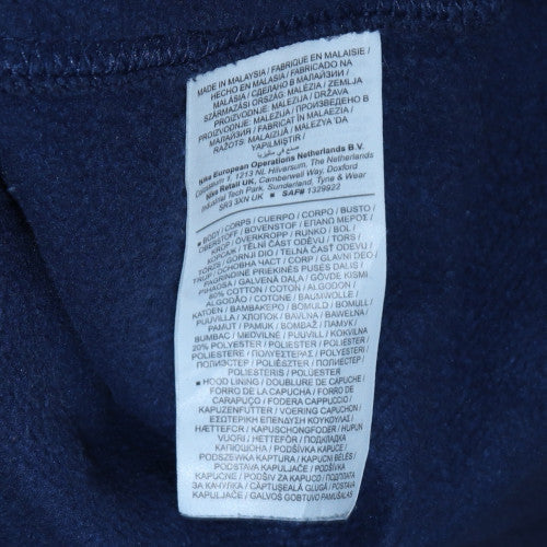 Nike Men's Blue Full Zip Hoodie Size L Fleece Sweatshirt
