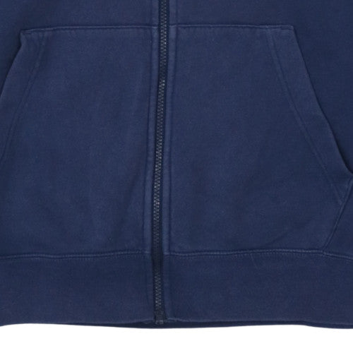 Nike Men's Blue Full Zip Hoodie Size L Fleece Sweatshirt
