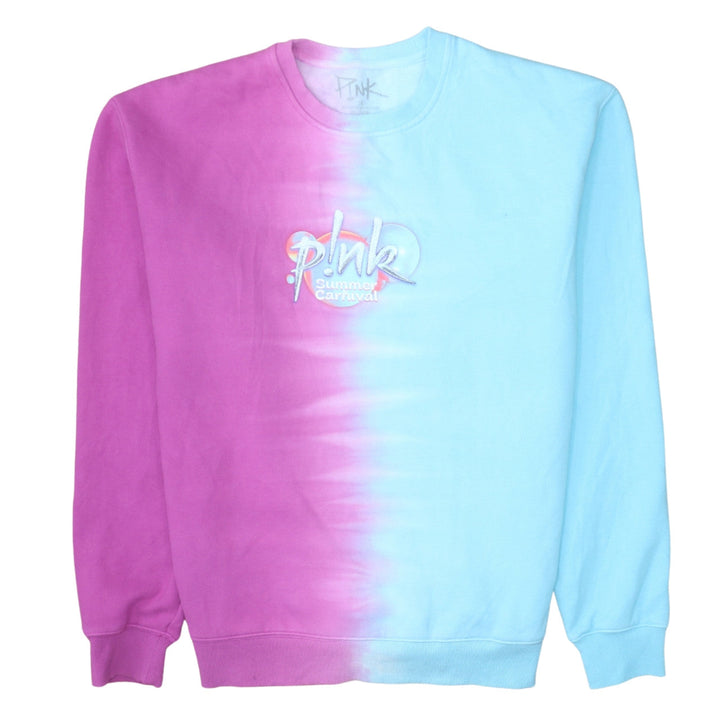 P!NK Women's Multicoloured Pullover Sweatshirt Medium Cotton Blend