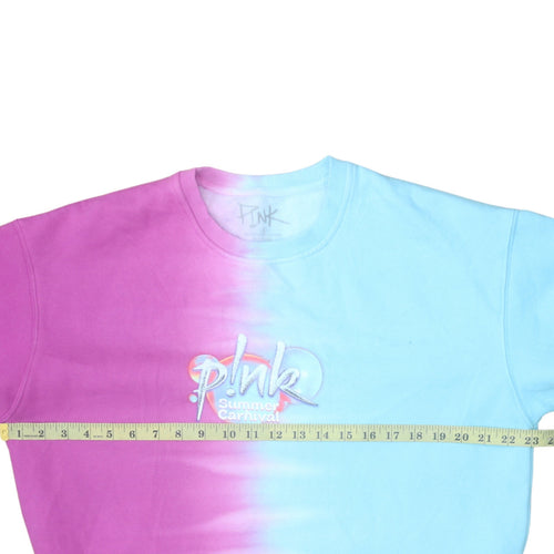 P!NK Women's Multicoloured Pullover Sweatshirt Medium Cotton Blend