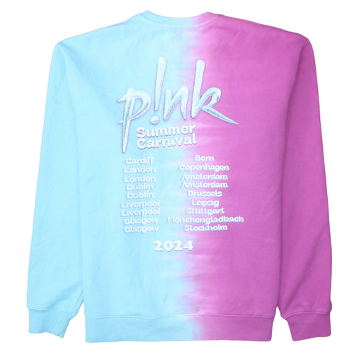 P!NK Women's Multicoloured Pullover Sweatshirt Medium Cotton Blend