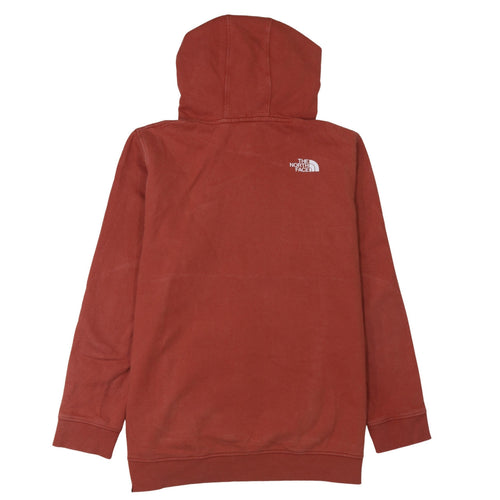 The North Face Womens Rust Red Hoodie XL Cotton Pullover Casual